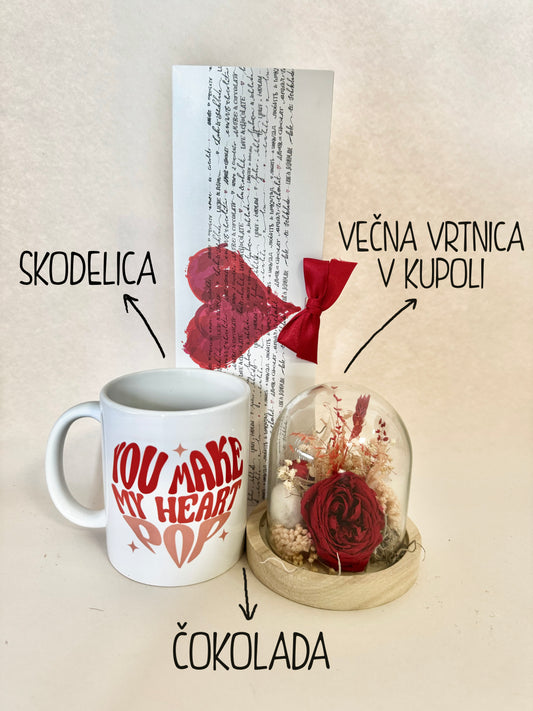 Gift package - My heart beats because of you.