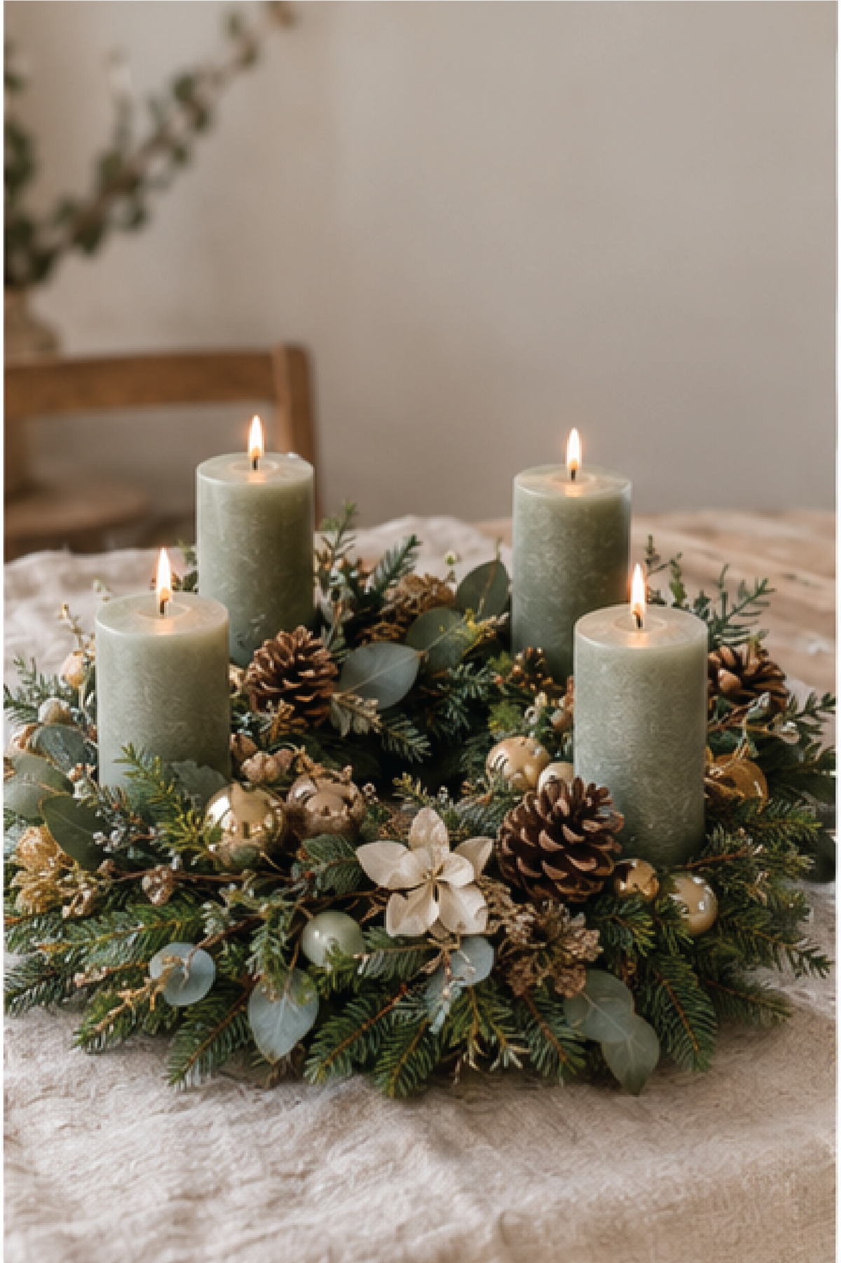 ADVENTSKRANZ "Die Wärme des Hauses"