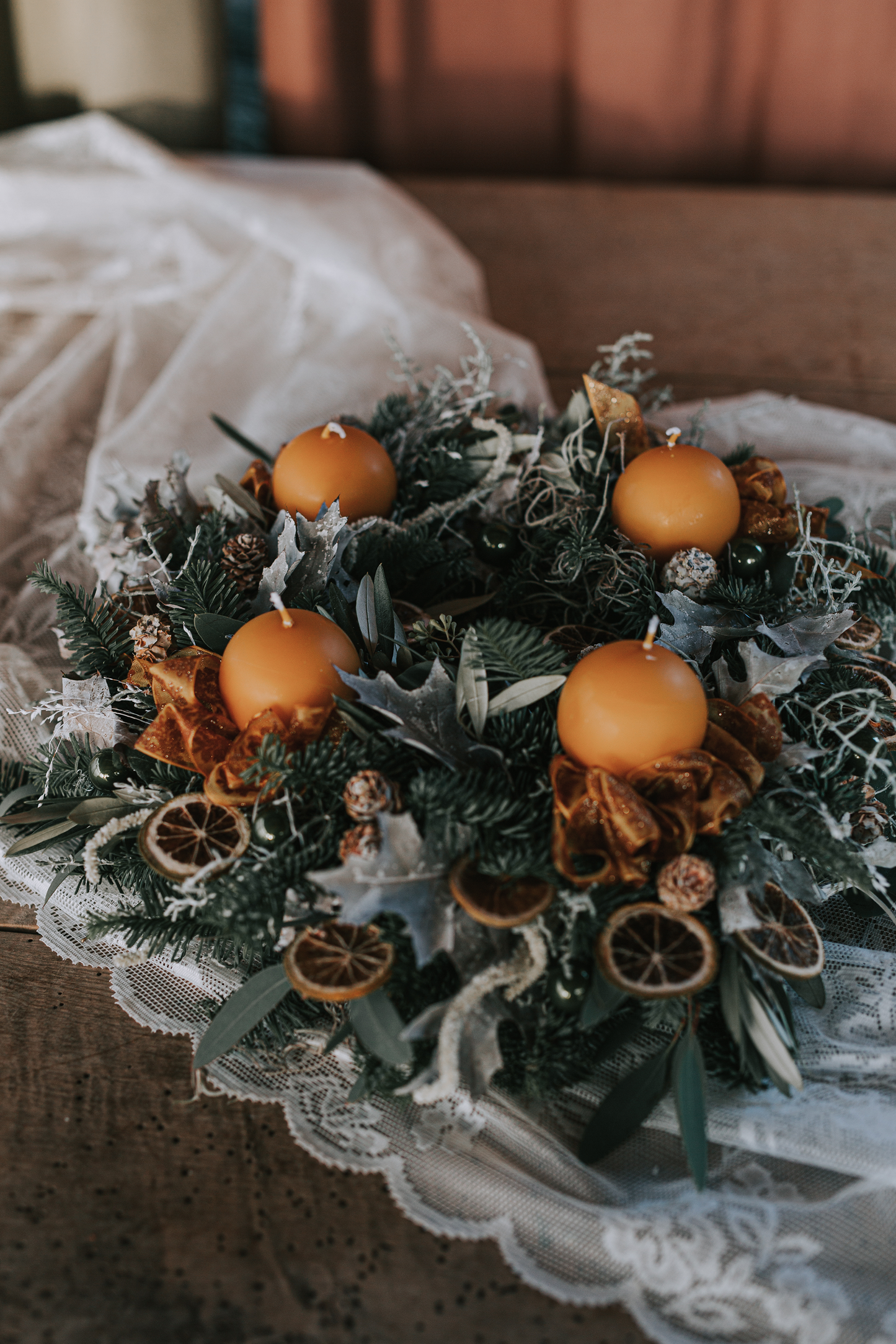 ADVENTSKRANZ "Die Wärme des Hauses"