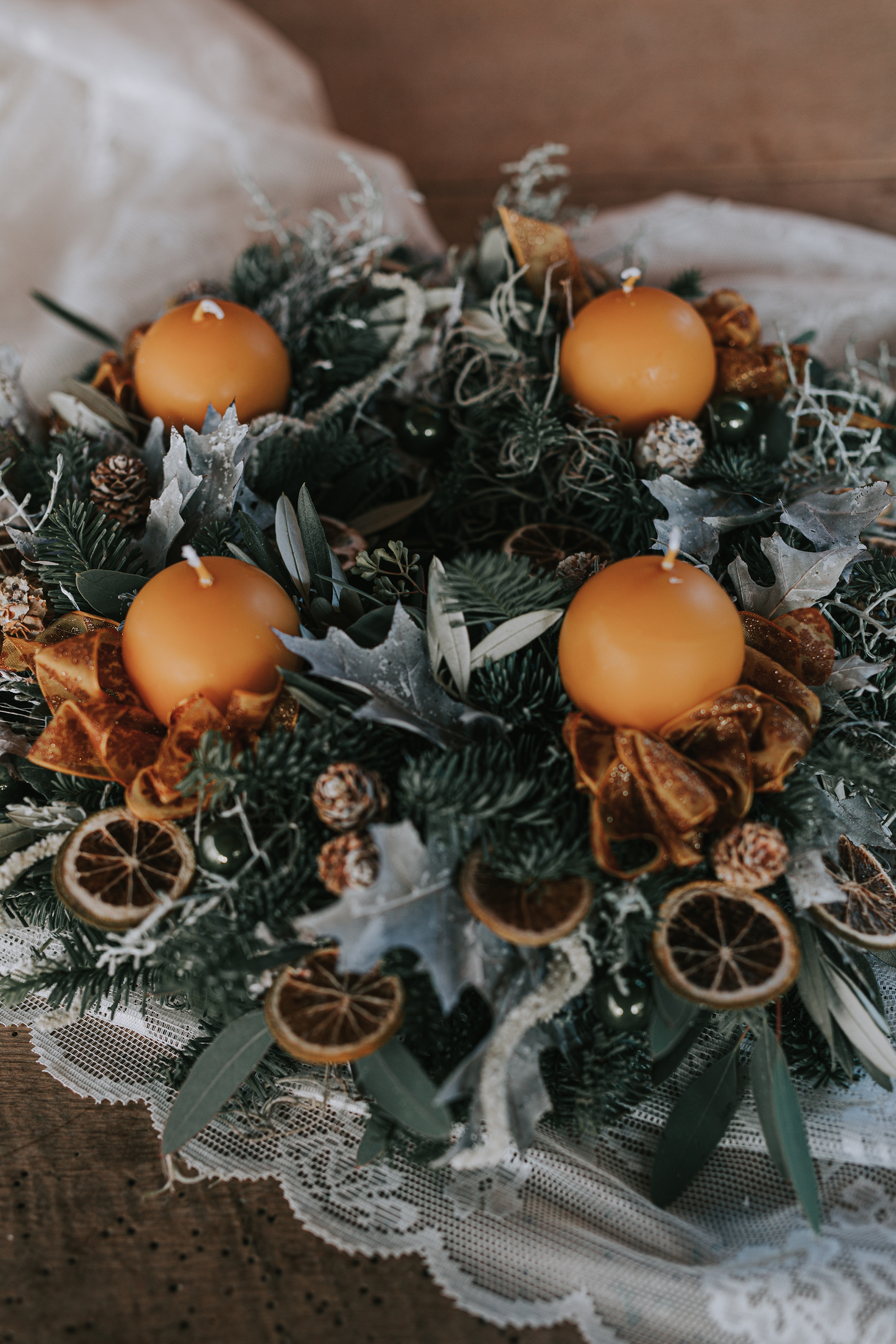 ADVENTSKRANZ "Die Wärme des Hauses"