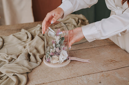 BLUMENFEE UNTER DER GLASKUPPEL Medium "Vintage"
